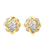 Certified 2 Carat Moissanite Earrings Stud For Women Wedding Engagement 100% 925 Sterling Siver Trending Jewelry Perfect Gift