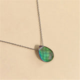 Trendy Temperature Change Color Mood Necklace Water-Drop Jewelry Smart Discolor Pendant Best Gift For Friends Free Shipping