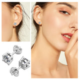 Real 100% GRA Moissanite Earrings Stud For Women 925 Sterling Siver White Gold Color Gemstone Diamond Earrings Wedding Jewellery