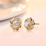 Certified 2 Carat Moissanite Earrings Stud For Women Wedding Engagement 100% 925 Sterling Siver Trending Jewelry Perfect Gift