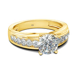 RedWood Famous Brand 1 Carat Moissanite Ring woman Solid 925 Sterling Silver Wedding Certified Eternity Luxury Female Jewelry DD