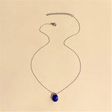 Trendy Temperature Change Color Mood Necklace Water-Drop Jewelry Smart Discolor Pendant Best Gift For Friends Free Shipping