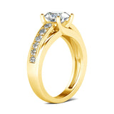 RedWood Famous Brand 1 Carat Moissanite Ring woman Solid 925 Sterling Silver Wedding Certified Eternity Luxury Female Jewelry DD