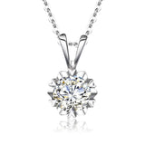 Luxury 1 carat D Color Moissanite Necklace For Women Sterling Silver 925 Pendant Diamond Testing Brilliant Jewelry Wedding Gifts