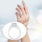 Trendy Angel Kiss Love Moissanite Ring Woman Stering Silver Luxury Wedding Jewelry For Women Hypoallergenic Beautiful Gift Wife