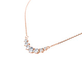 New In 7 Stones Moissanite Necklace For Women Luxury Designer 925 Sterling Silver Original Certified Jewelry Wedding Gift Female