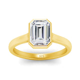 Hip Hop Style 5*7mm 1 ct Emerald Cut Moissanite Ring Halo With Certificate 100% Silver 925 Engagement Eternity Jewelry For Women
