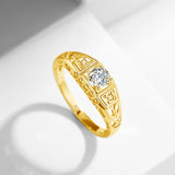 Vitoria Leaf Filigree Moissanite Ring Sterling Silver 925 With GRA Certificate Engagement Wedding Jewelry Trending Women's Gift