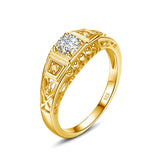 Vitoria Leaf Filigree Moissanite Ring Sterling Silver 925 With GRA Certificate Engagement Wedding Jewelry Trending Women's Gift