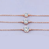 5MM 0.5 Carat Moissanite Bracelet Sterling Silver 925 with GRA certificate