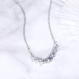 With Certificate Halo Moissanite Necklace For Women Chains Solid 925 Silver Wedding Woman Jewelry Trend Gift Pass Diamond Test D