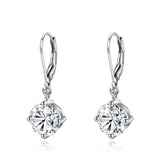 Certificated Moissanite Earrings For Women 100% 925 silver Long Dangle Earings Pass Diamond Tester Lever Backs Luxury Jewelry ME