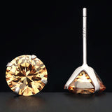 Diala 4MM Round Swarovski Stud Earrings
